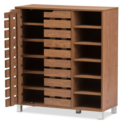 Baxton studio shoe discount cabinet with 2 doors