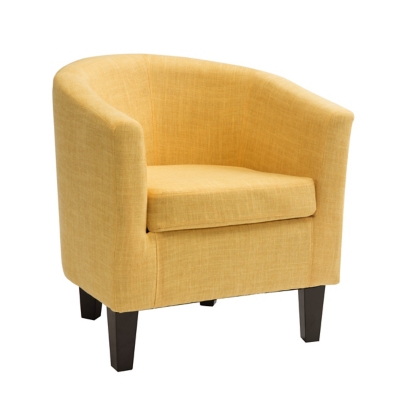 CorLiving Antonio Tub Chair, Yellow, large