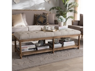 Baxton Studio Celeste Ottoman Bench