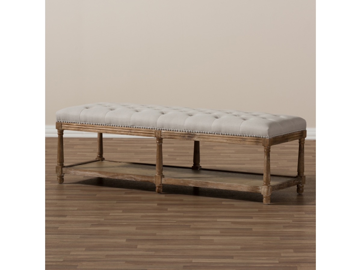 Baxton Studio Celeste Ottoman Bench