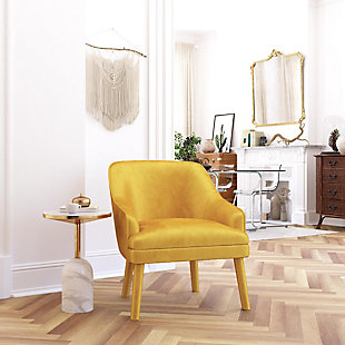 Mr. Kate Upholstered Accent Chair, Mustard, rollover