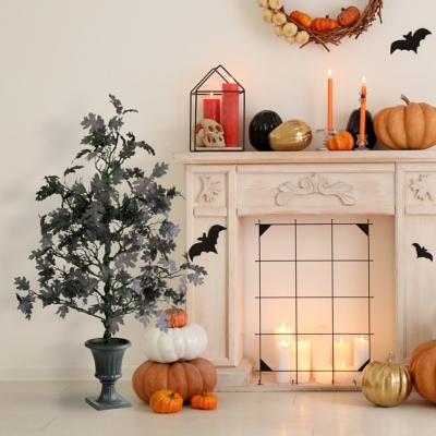 National Tree Company Potted Halloween Black Oak Tree, , rollover