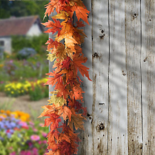 National Tree Company 72" Maple Leaf Garland, , rollover
