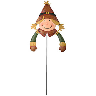 National Tree Company 26" Scarecrow Gal Garden Stake, , large