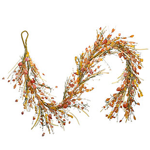 National Tree Company 6 ft. Autumn Wildflowers Flexible Garland, , large