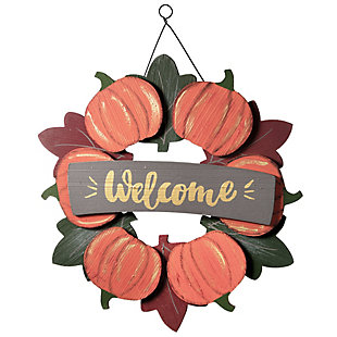 National Tree Company 15" "Welcome" Wood Sign, , rollover