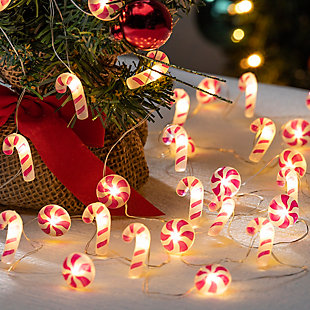 Christmas Acrylic Candy Micro Led Light String (set Of 3), , rollover