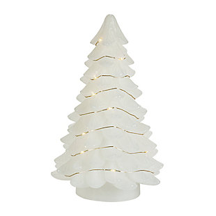 Christmas White Tree With Warm White Led Lights (set Of 2), , large