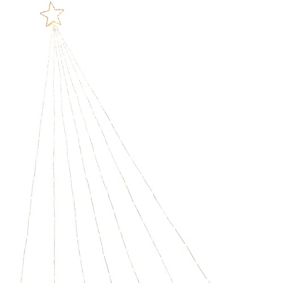 Christmas 5 Shooting Star With 7 Lighted Tails, Gold