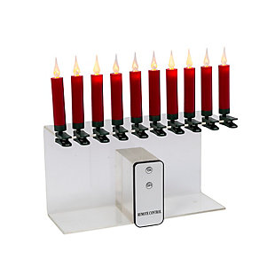 Christmas Infrared Remote Control Red Led Candles (set Of 10), , rollover