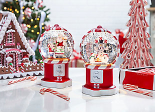 Christmas Battery Operated Spinning Water Globe Set, , rollover