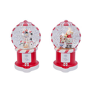 Christmas Battery Operated Spinning Water Globe Set, , large