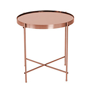Euro Style Trinity Side Table, Copper, large
