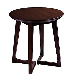 Southern Enterprises Meckland Midcentury Modern Round End Table, , large