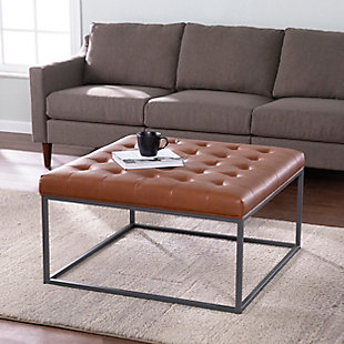 Southern Enterprises Ximena Upholstered Cocktail Ottoman, , rollover
