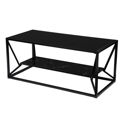 Southern Enterprises Rafferdy Glass-Top Cocktail Table, , large