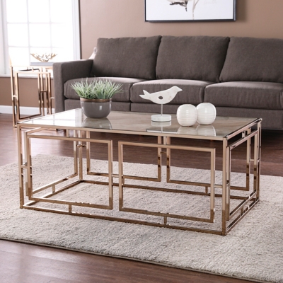Southern Enterprises Amherst Trunk Coffee Table 