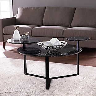 Southern Enterprises Rahka Faux Marble Cocktail Table, , rollover