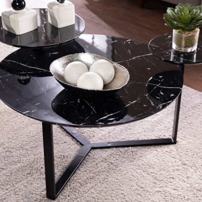 Ashley faux marble online coffee table