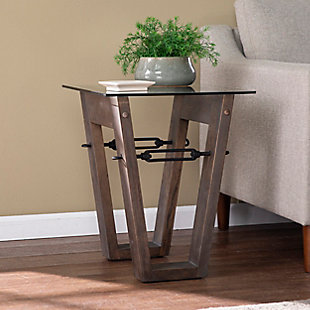 Southern Enterprises Nonah Reclaimed Wood End Table, , rollover