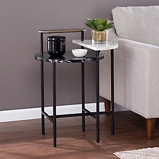 Southern Enterprises Yliana Faux Marble End Table, , rollover