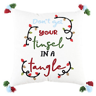 Rizzy Home Christmas Sentiment Pillow, , rollover