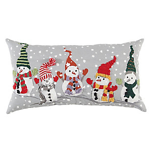 Rizzy Home Winter Snowman Pillow, , large