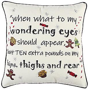 Rizzy Home Sentiment Christmas Pillow, , rollover