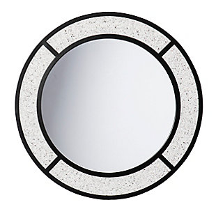Southern Enterprises Round Faux Stone Mirror, , large
