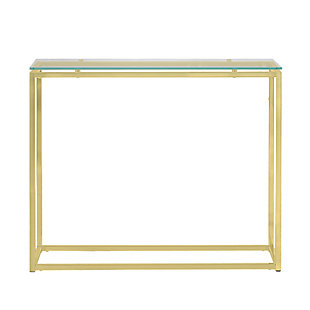 Euro Style Sandor Console Table, Clear, large