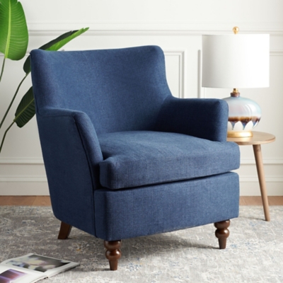 Safavieh Levin Accent Chair, Navy, large