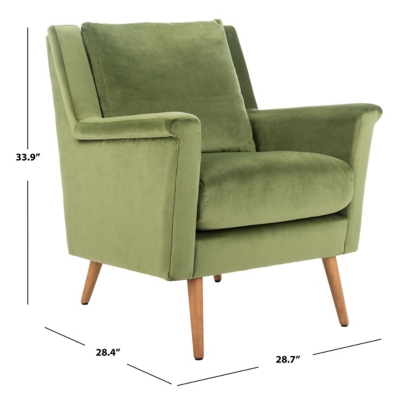 Velvet olive green online chair