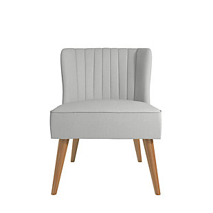 Novogratz Brittany Accent Chair, Light Gray, large