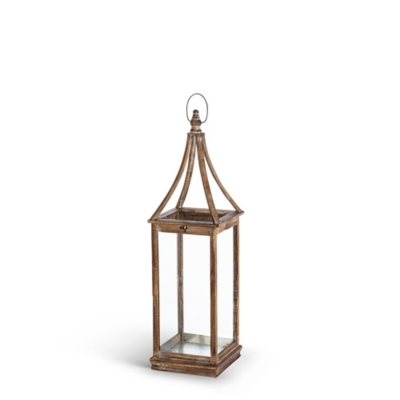 Wooden Rectangular Lantern — Carolee's