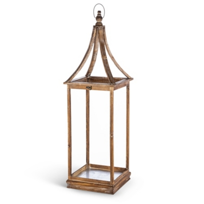 Wooden Rectangular Lantern — Carolee's