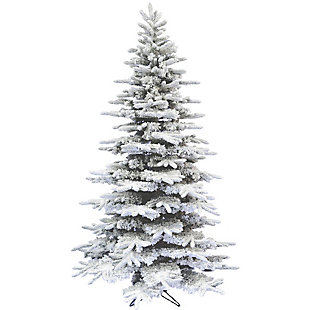 9-Ft. Flocked Mountain Pine Christmas Tree, , rollover
