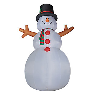 20-Ft. Tall Jolly Snowman Blow Up Inflatable with RGB Lights, , large