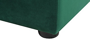 Your home deserves nothing but the best. The Arlo Collection by Jennifer Taylor aims to add some functional storage space to the entryway, living area, or bedroom. This storage bench has a hinged tufted and cushioned top that remains open when you want it to ma it great to store extra linens, children's' toys, or shoes. Crafted beautiy with hand tufting on top, this storage bench brings functional comfort to any room in the home, whether it’s used as a footrest, cocktail table, or additional seating for guests.Bench-made home furnishing products carey hand built by experienced craftsmen and women | A sturdy frame of kiln-dried solid hardwood and 11-layer plywood for strength and support that will last | Upholstered in high-quality woven fabric atop premium high-density flame-retardant foam for a luxurious firm feel | High quality material selection provide durability with a lush look, wide variety of colors are cozy and inviting.