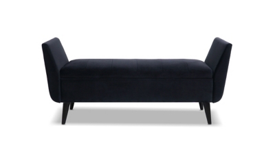 Jennifer Taylor Home Duff Entryway Storage Bench, Anthracite Black, large