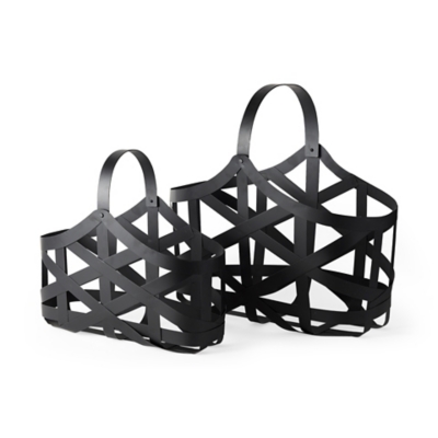 Mercana Tyrell Iron Metal Baskets (Set of 2), , large