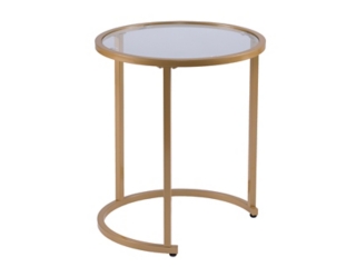 Southern Enterprises Furniture Gabe Glam Nesting Side Table 2pc Set
