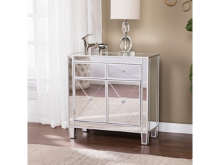 Southern Enterprises Furniture Celine Mirrored Cabinet