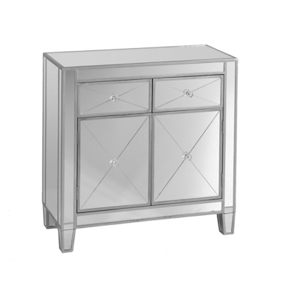 Southern Enterprises Celine Mirrored Cabinet, , large