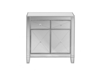 Southern Enterprises Furniture Celine Mirrored Cabinet