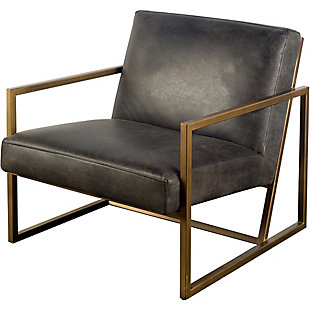 Mercana Armelle I Accent Chair, Black/Gold, large