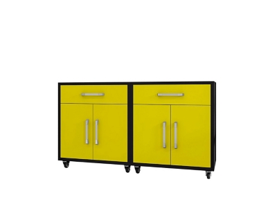 Eiffel Mobile Garage Cabinet (Set of 2), , large