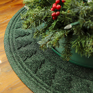 Christmas Waterhog Pine Tree Skirt, Evergreen, rollover