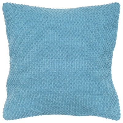 Rizzy Home Nubby Solid Throw Pillow, Teal, large