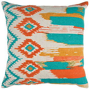 Rizzy Home Boho Styled Throw Pillow, Aqua, large