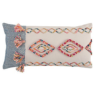Rizzy Home Boho Styled Lumbar Throw Pillow, , large